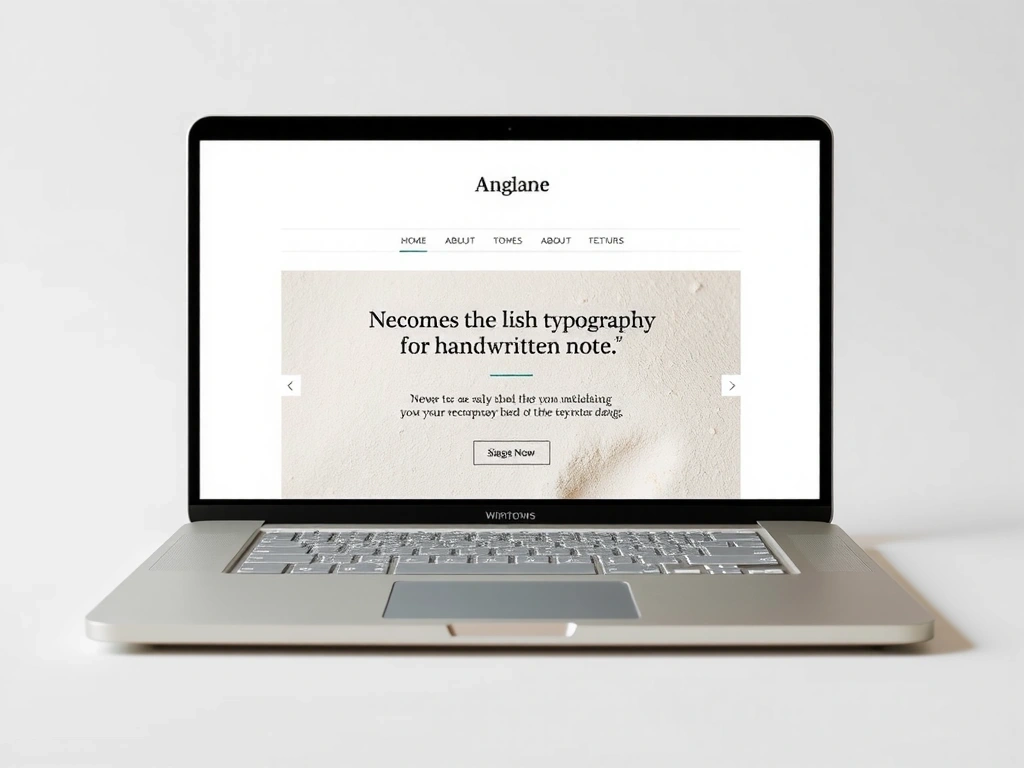Typography-led site